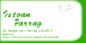 istvan parrag business card